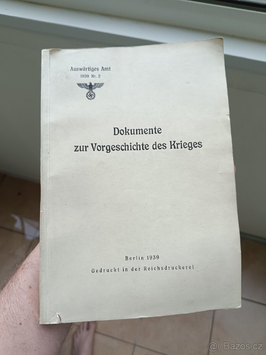Prodám nacistickou knihu, 2. světová válka, originál