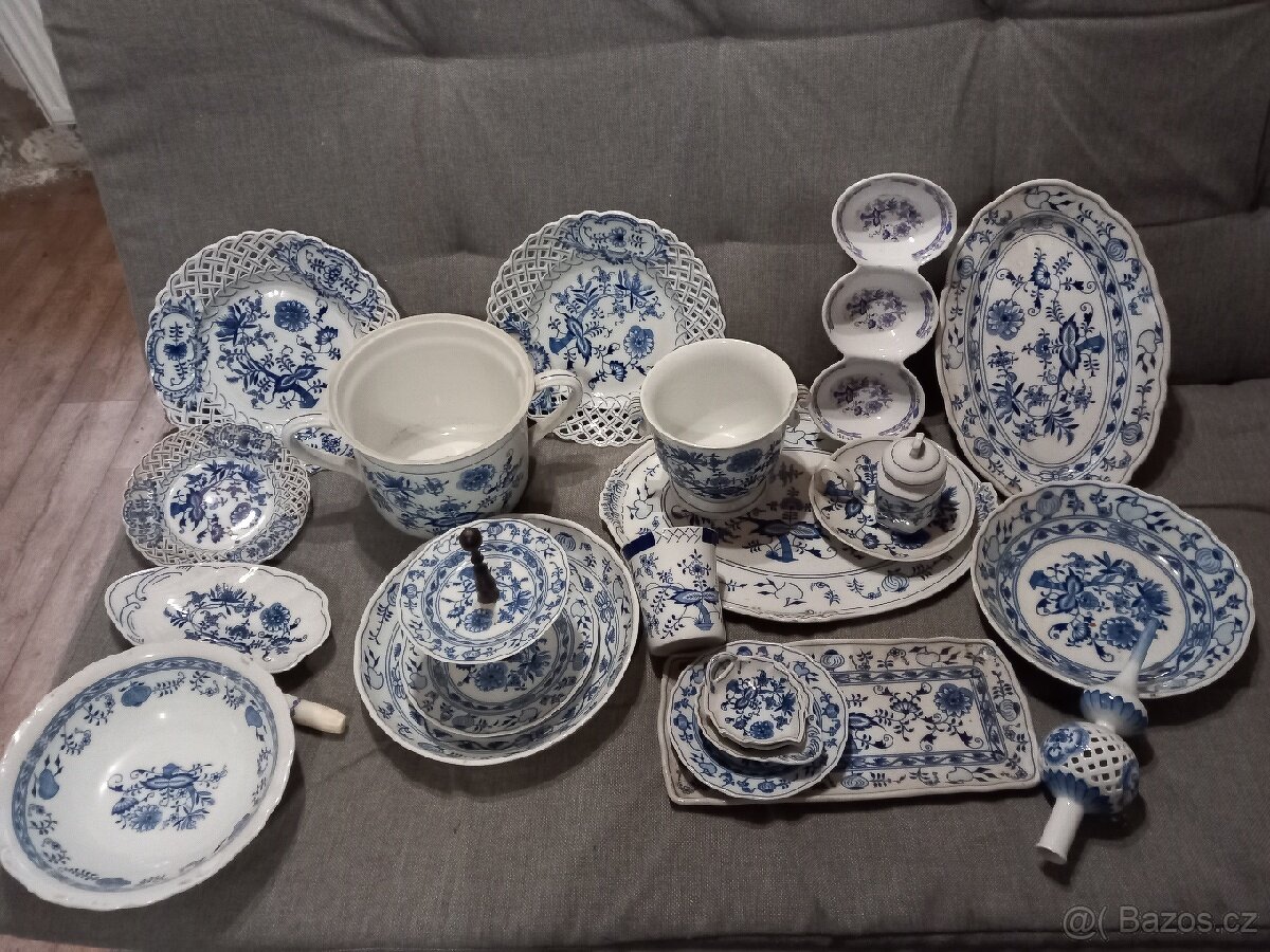 Modrý porcelán