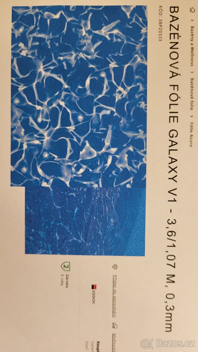 Bazénová fólie Galaxy