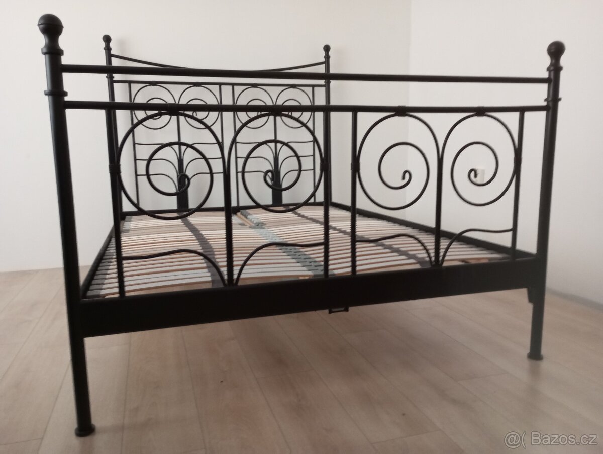 Ikea Noresund - kovová postel - rám+rošty 140x200cm