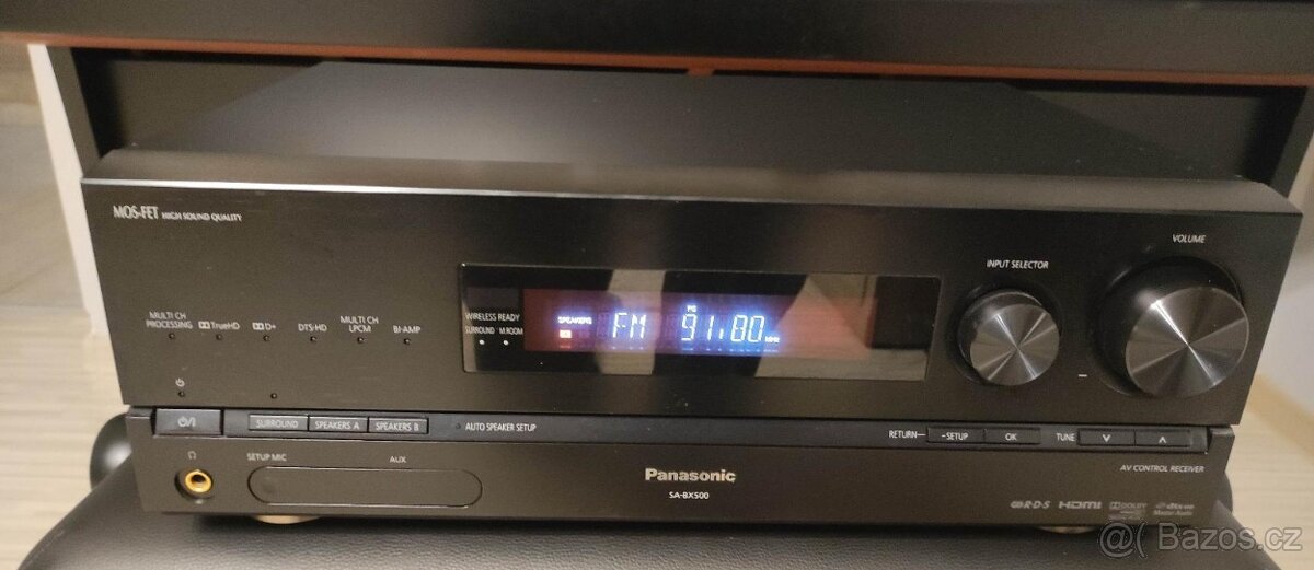 AV-reciver-panasonic-sa-bx500, HDMI,  7x 150W super stav