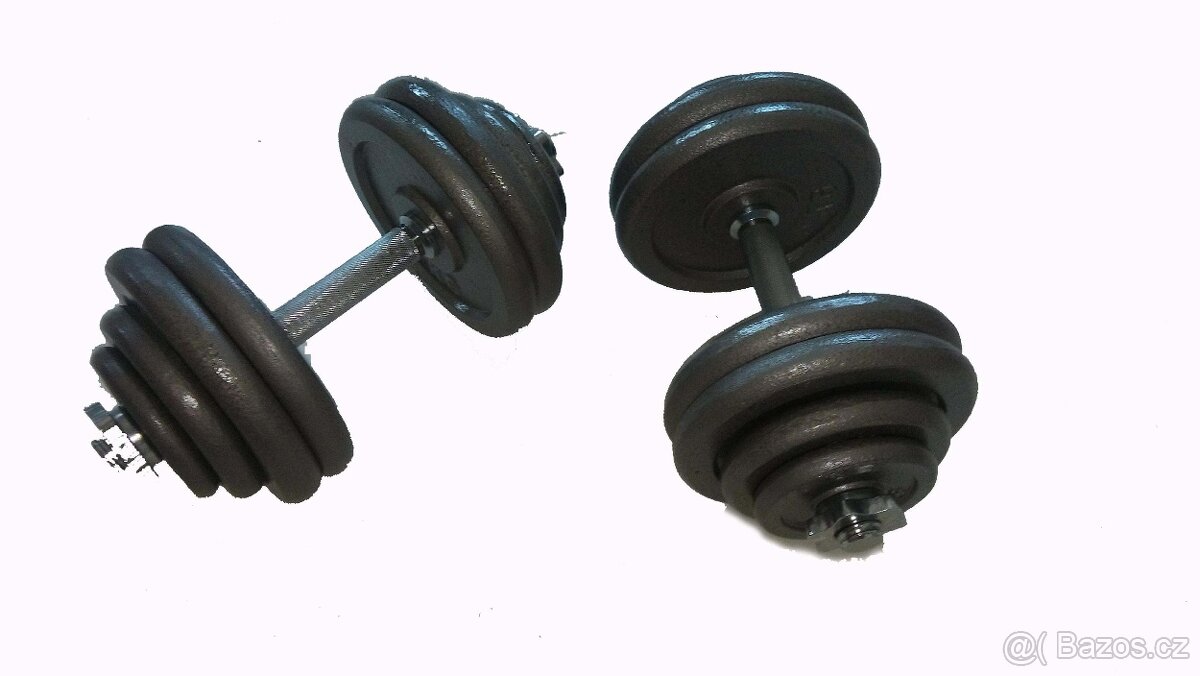 Jednoruční činkový set 2 x 30 kg