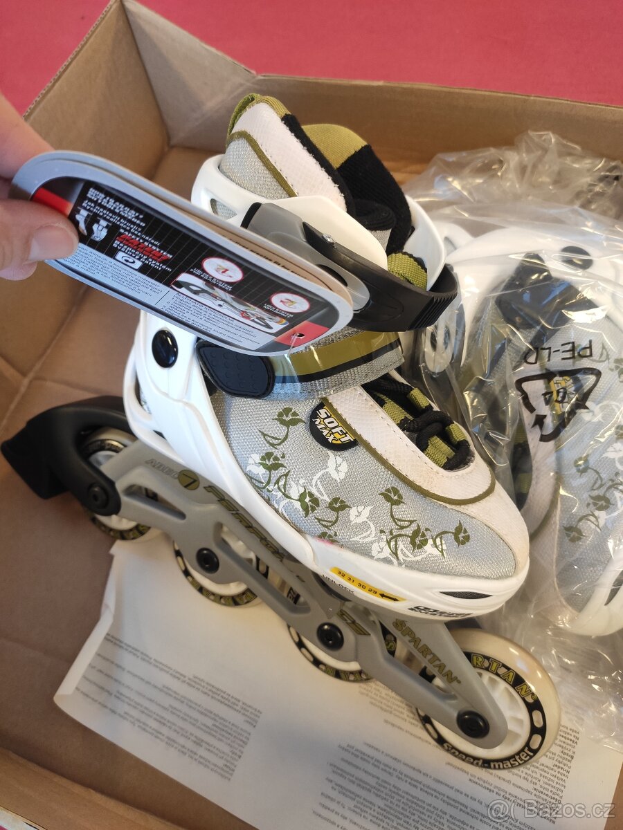 -NOVÉ- Kolečkové BRUSLE in-line nastavitelná vel. 29 - 32