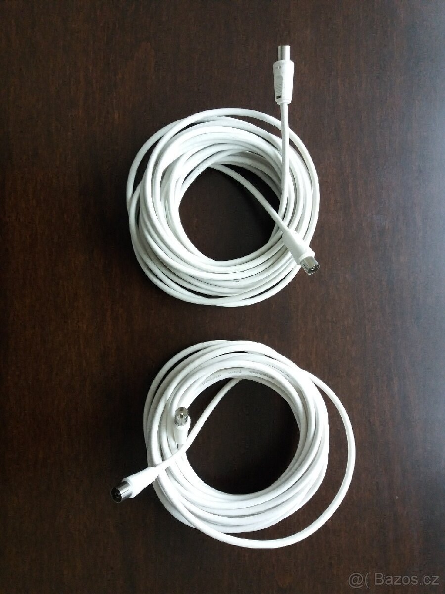 Anténní - koaxiální kabel, 7.5 metru.