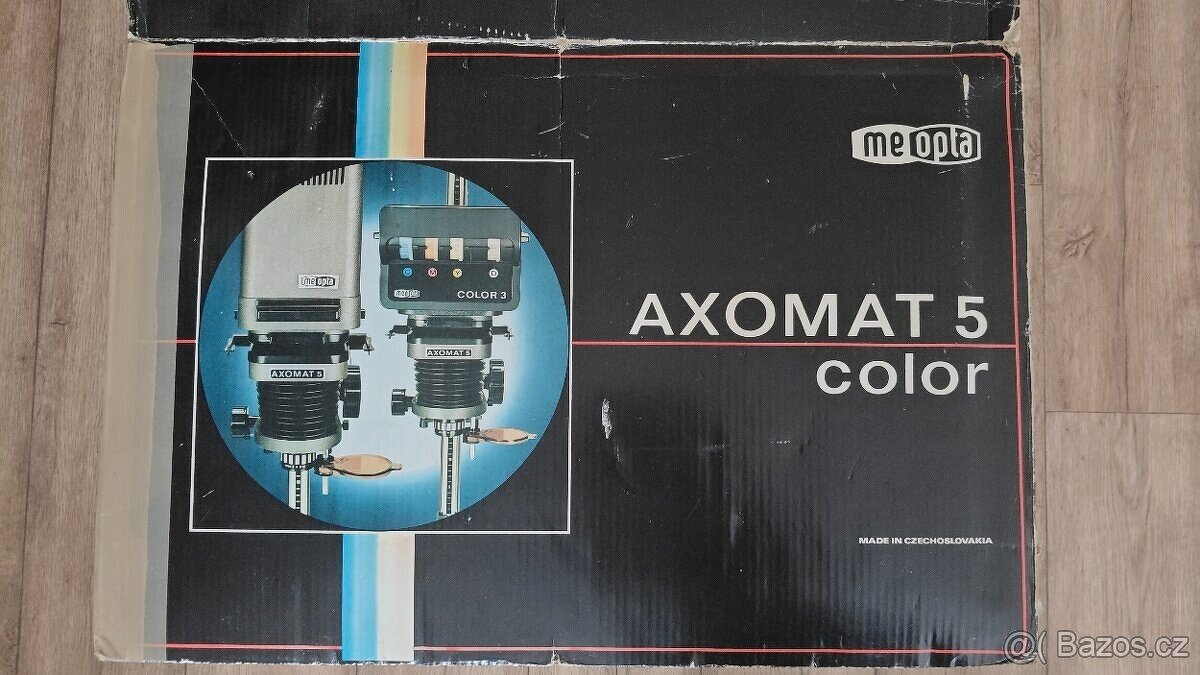 Axomat 5 zvětšovák kinofilm-ČB fotokomora-jako nový ČB foto