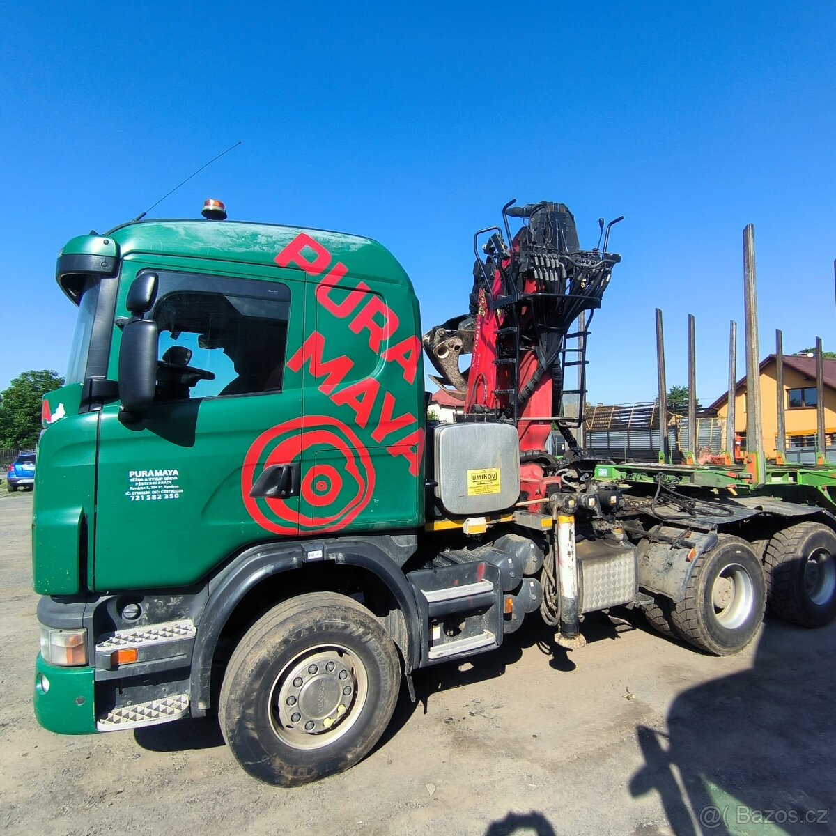 Scania n331 6x6 hydraulická ruka epsilon 180