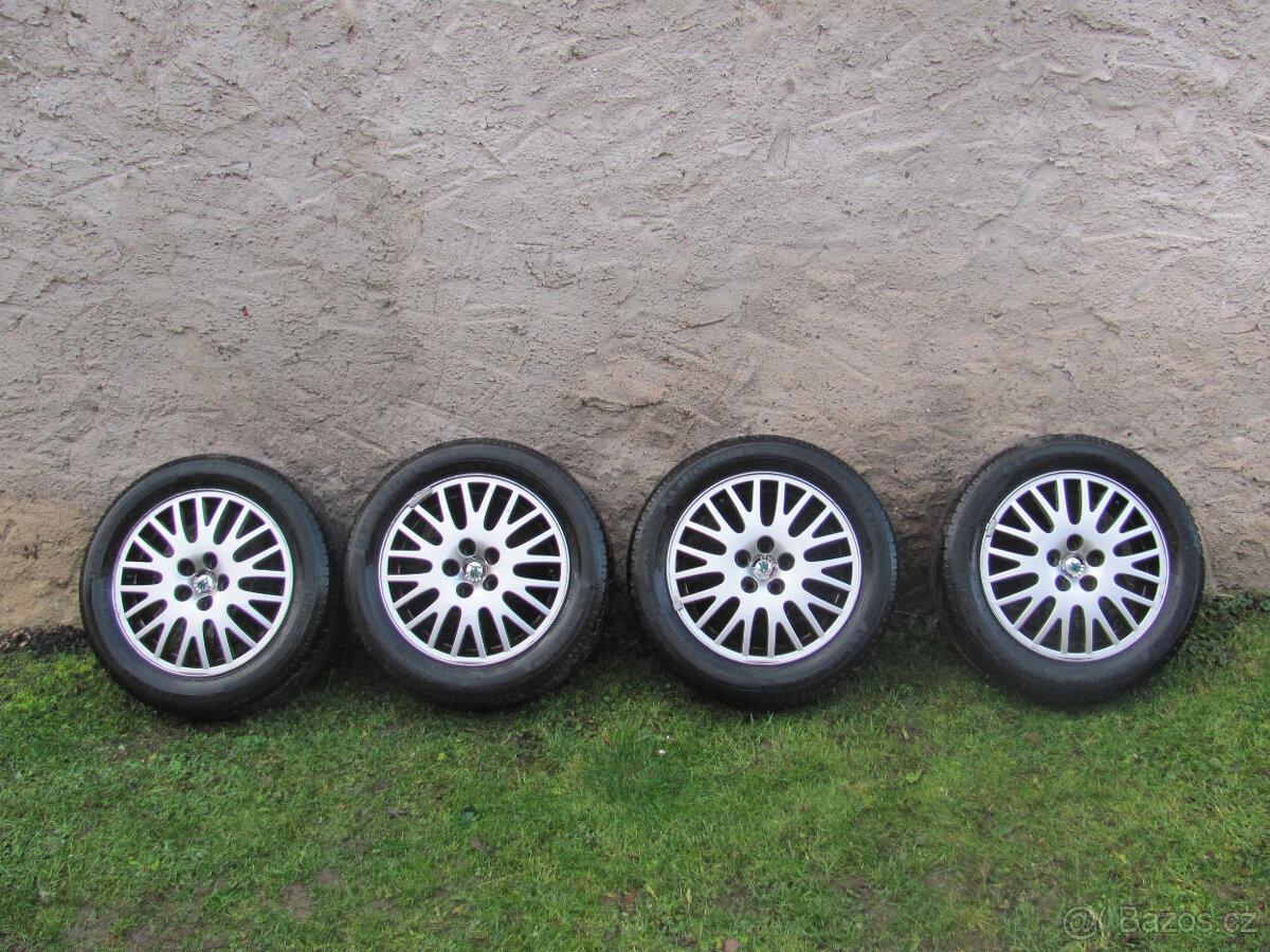 LETNÍ ALU ORIG. ŠKODA 16" - 5x100 - 205/55/R16