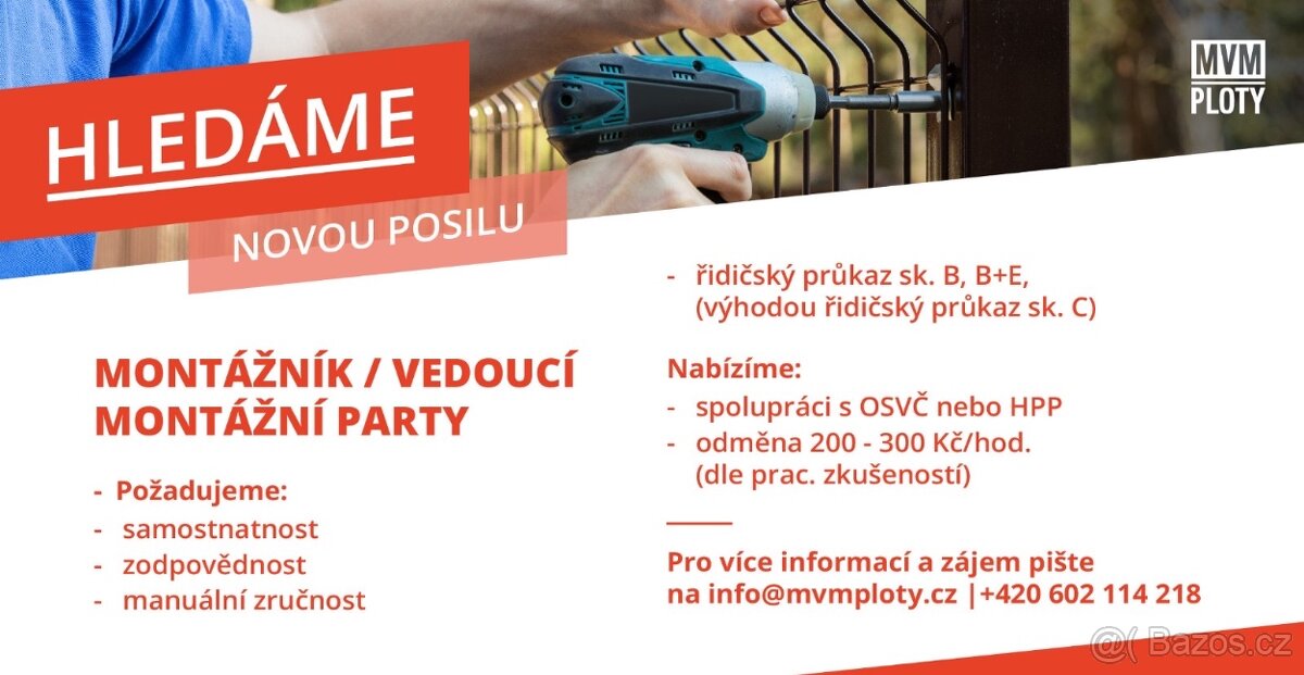 Hledáme nové posily do našeho týmu