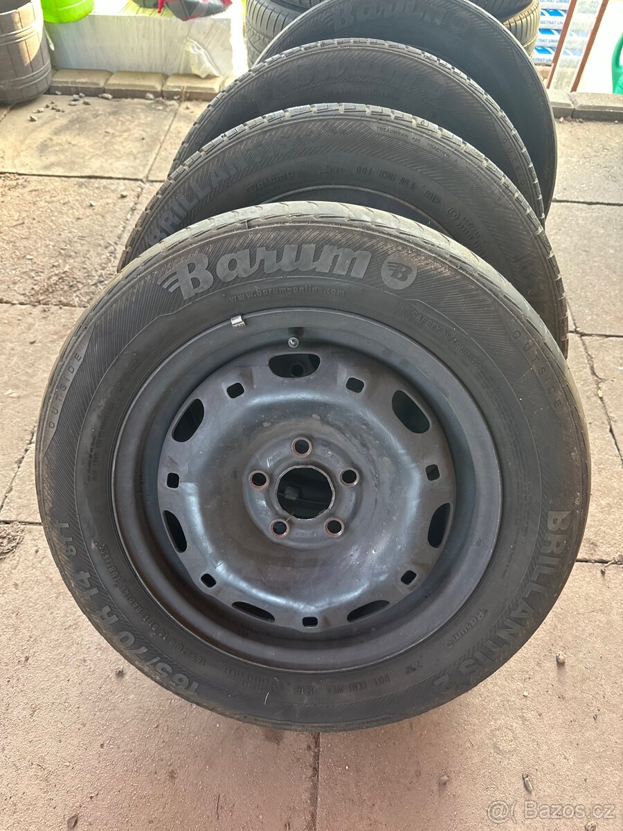 Letní kola Fabia r14 5x100, cena za sadu