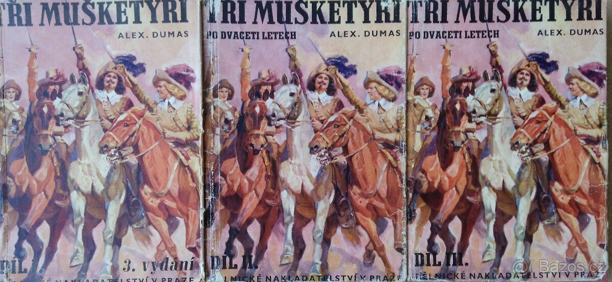 Tři mušketýři 1,2,3 díly