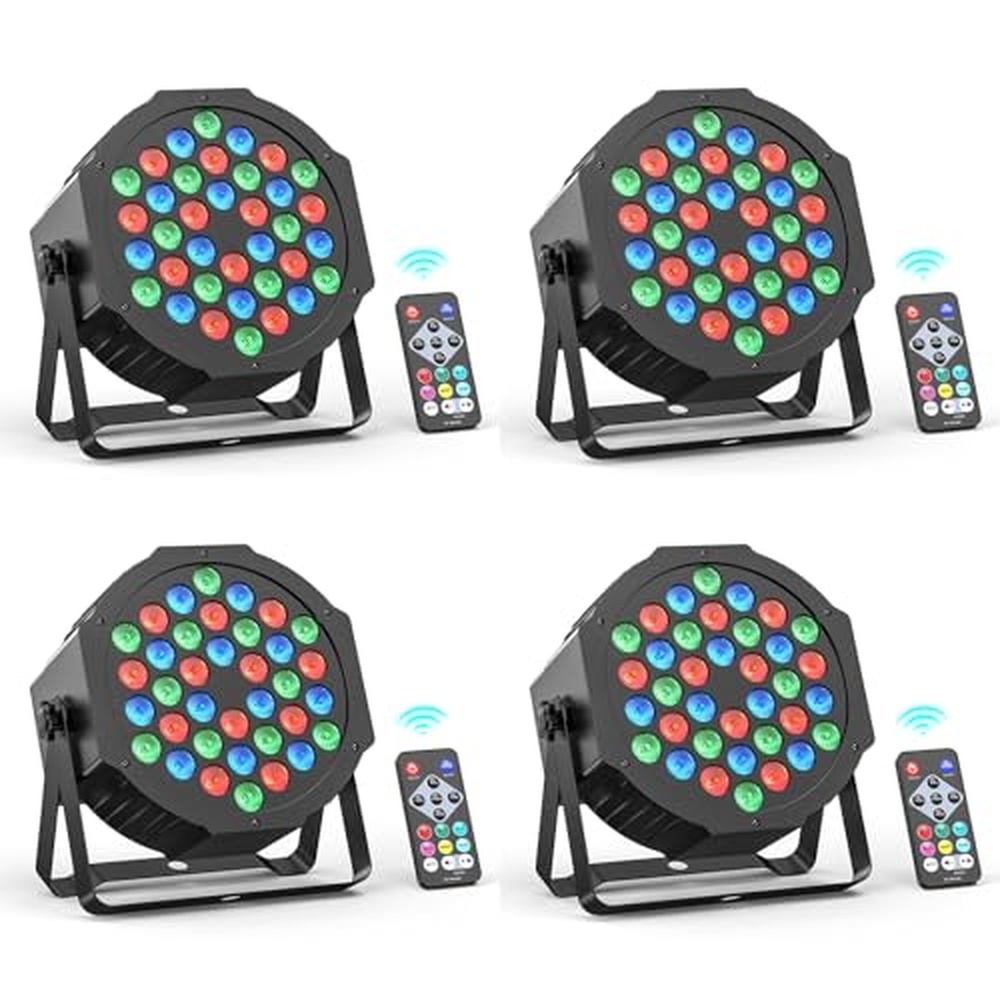 4ks 36 LED 1 led3w par Light, RGB Stage Lights, DMX