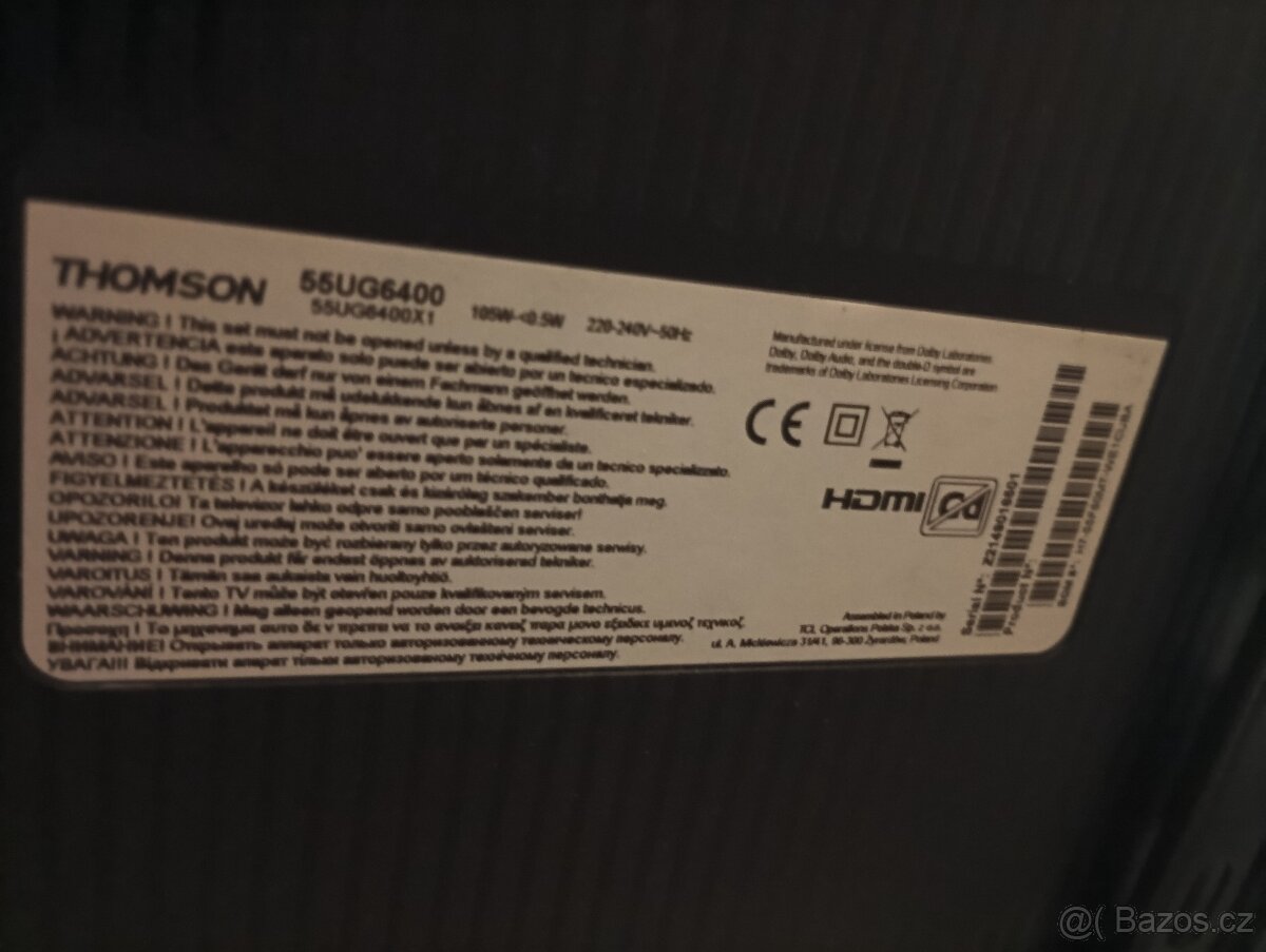 Smart TV Thomson 55"
