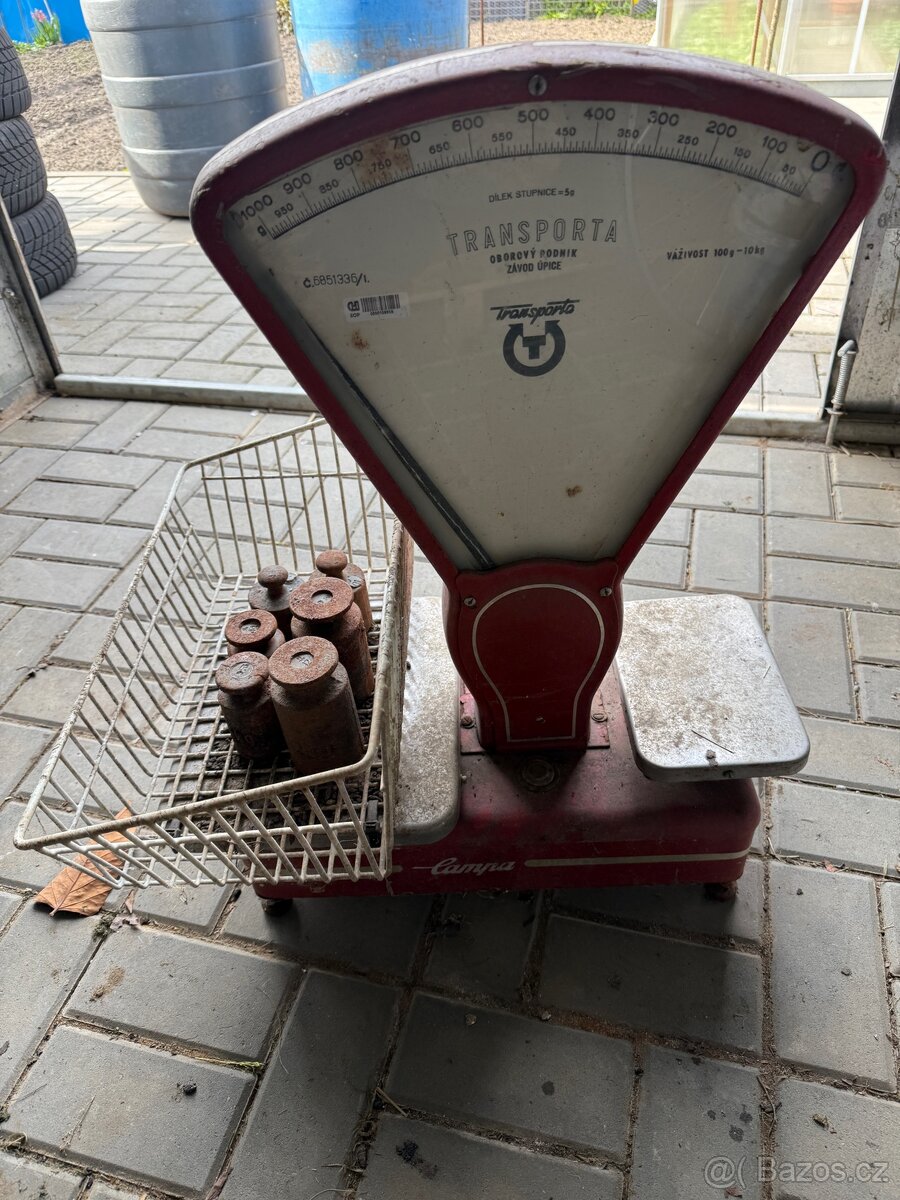 Kupecká váha se závažím “lampa”