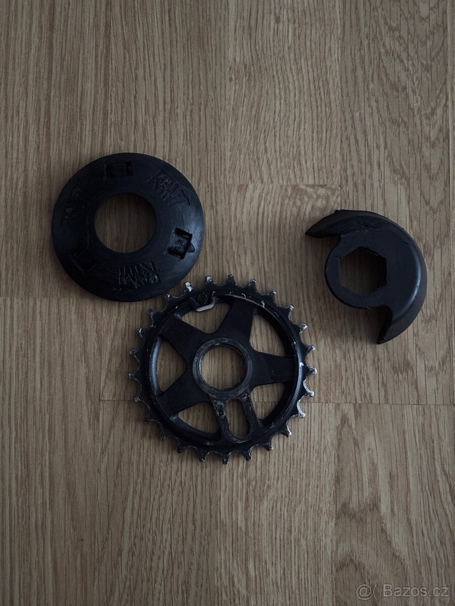 prodam bmx dily ram, převodnik a hubguardy