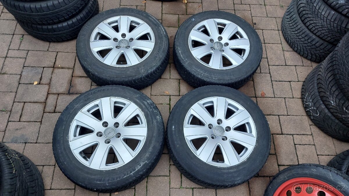 ALU orig. AUDI 16", rozteč 5x112mm, pneu 205/60/16, 96H