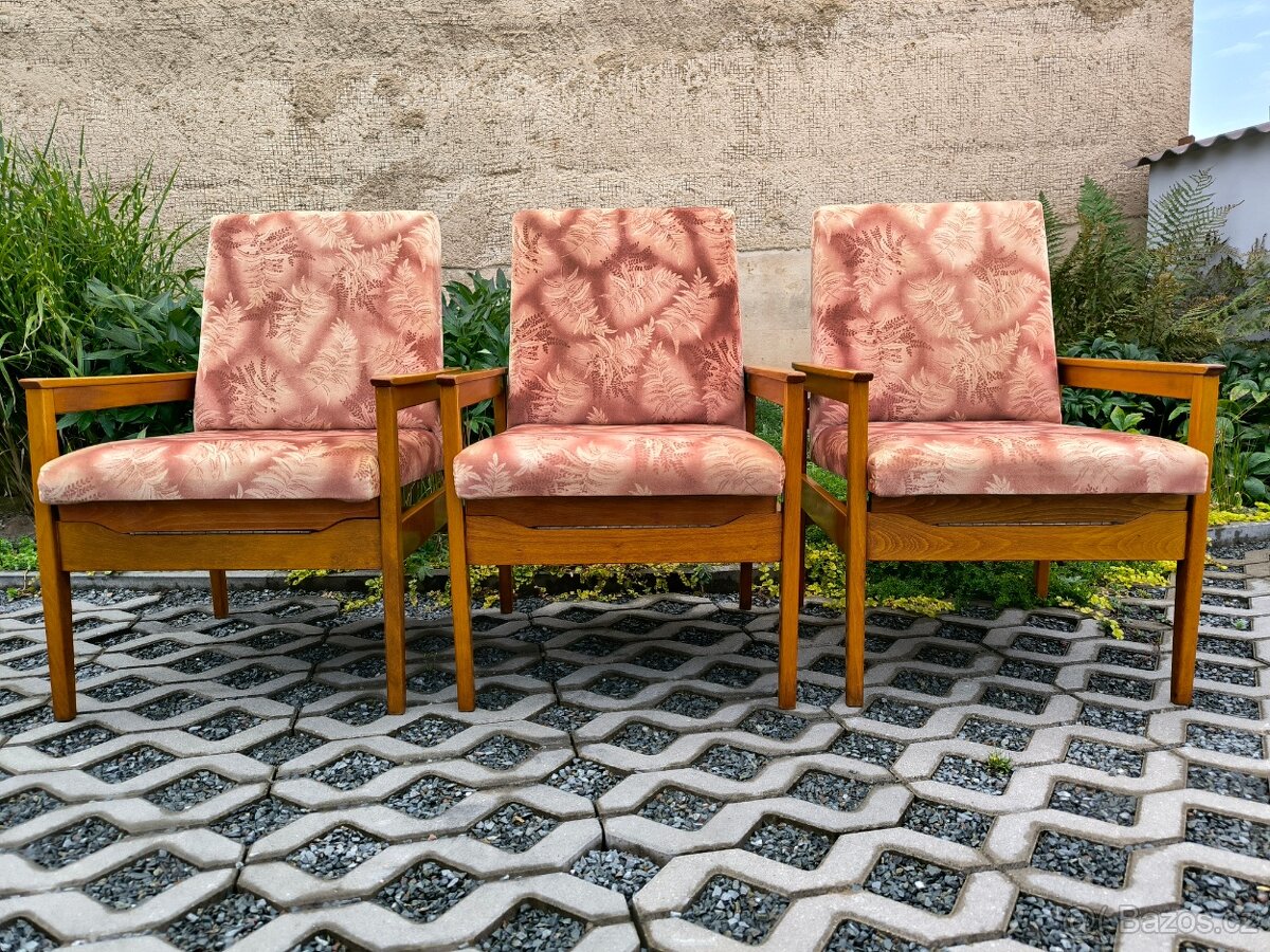 Retro křesla Belmondo - Nový Domov n.p. - 70. léta