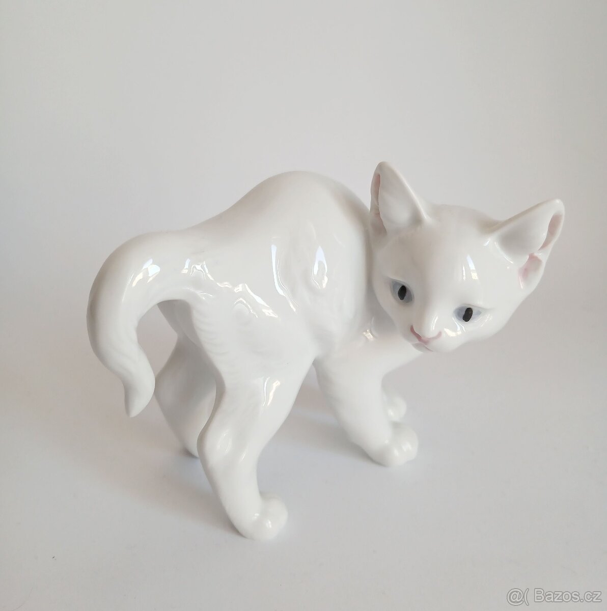 Starožitná porcelánová kočka Rosenthal