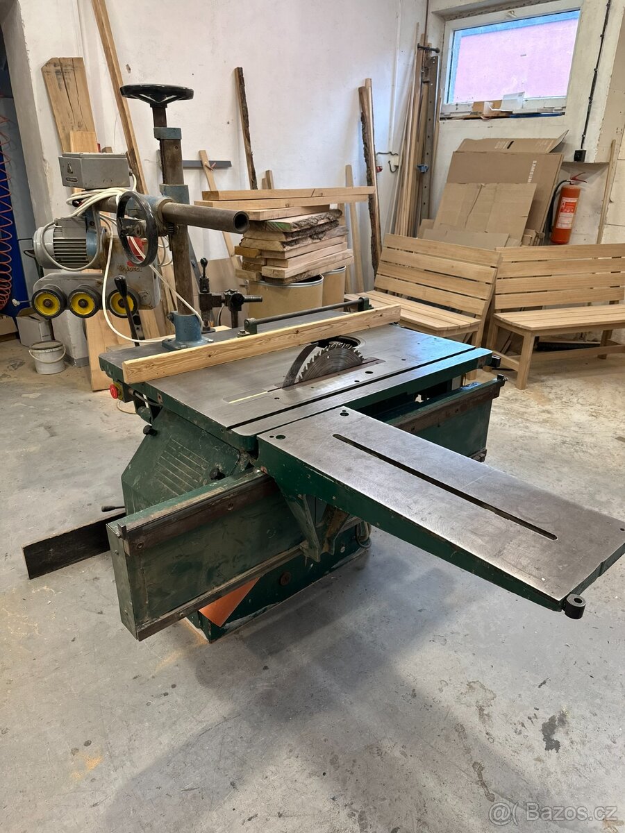 Kombinovaná pila / frézka / dlabačka + posuv (TOS Svitavy)