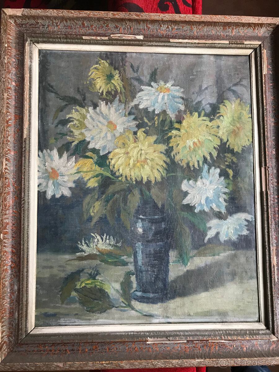 Obraz "Květiny ve váze", František Michálek