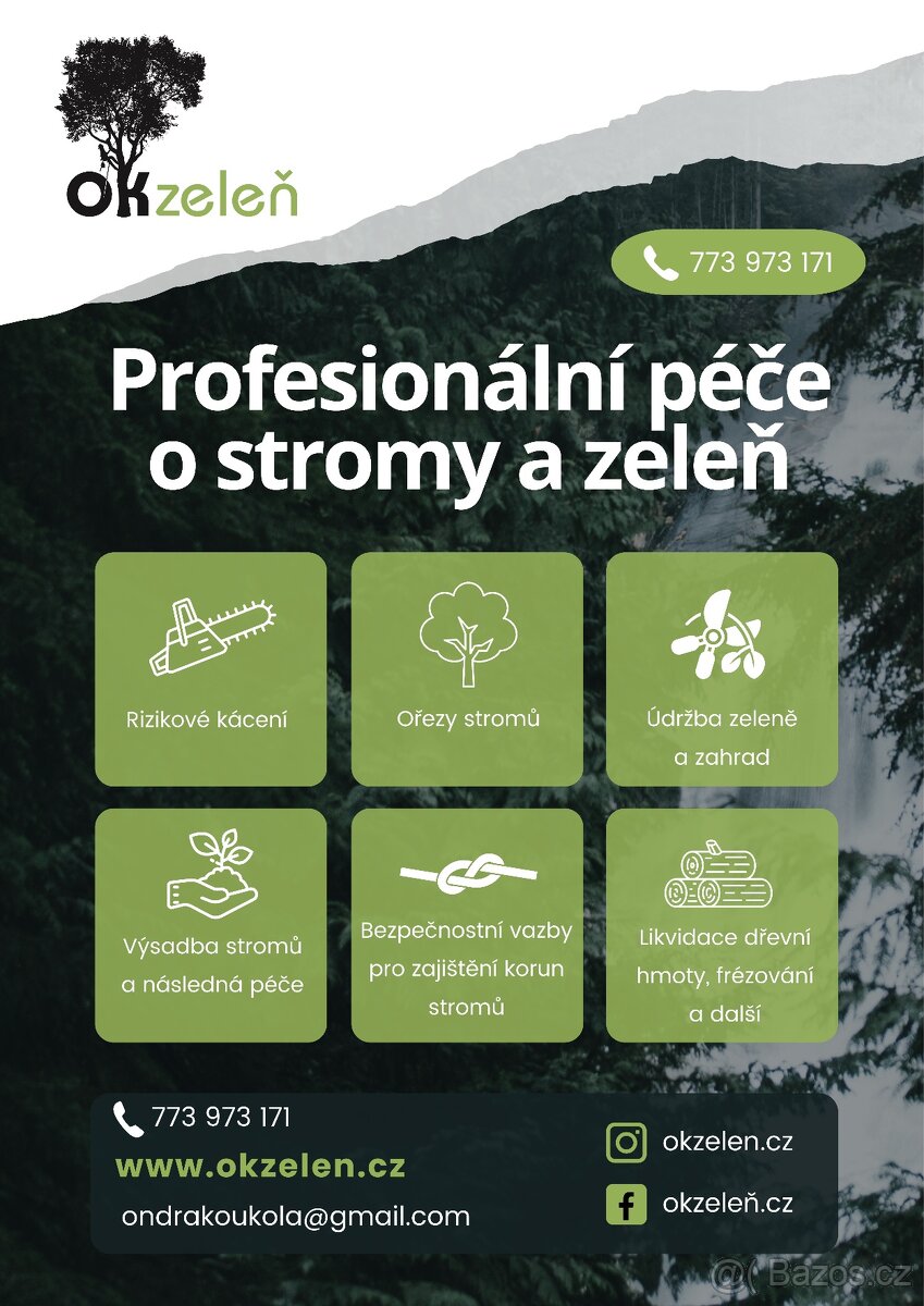 Profesionální péče o stromy a zeleň - OKzelen.cz