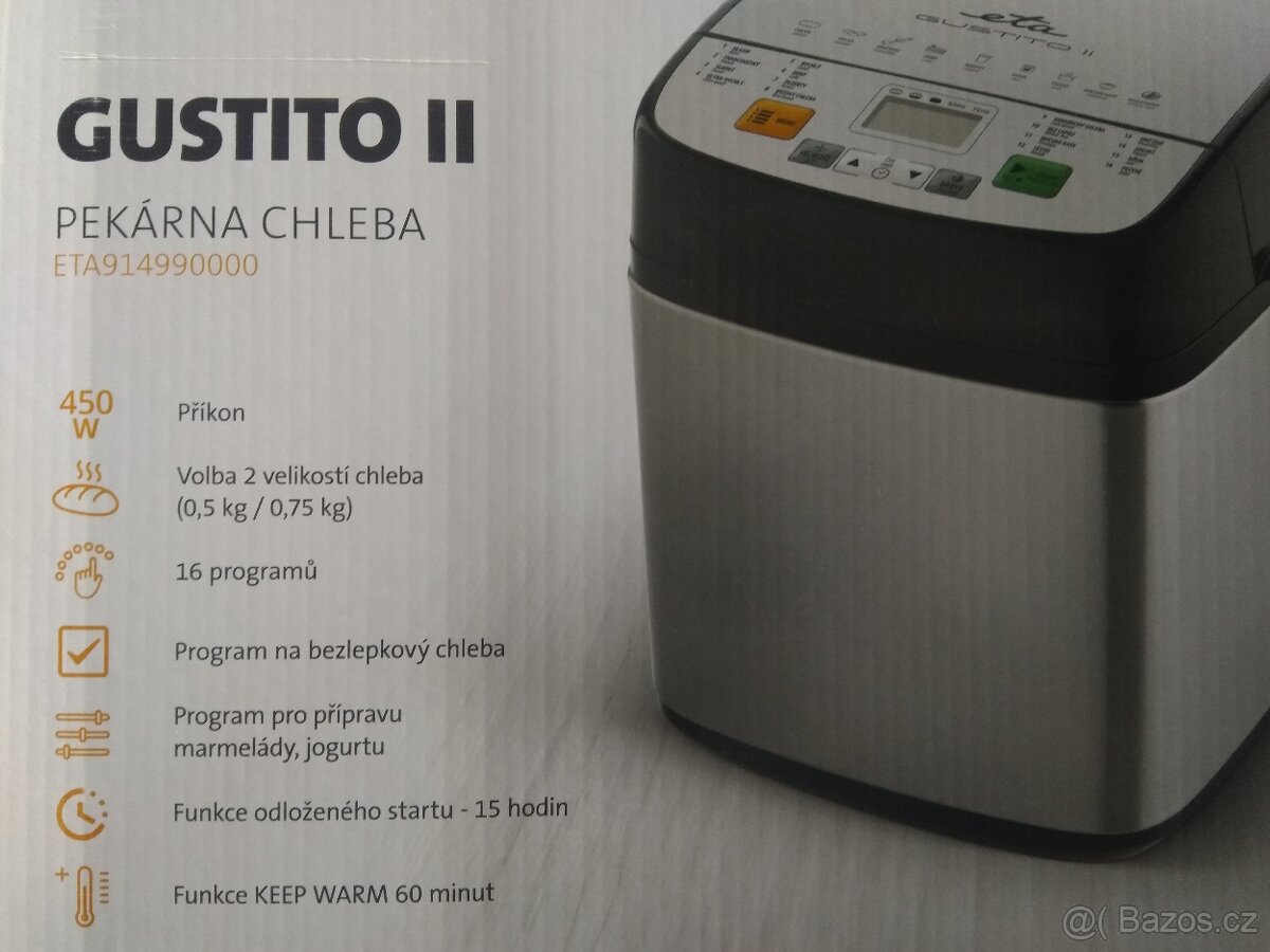 Pekárna chleba ETA GUSTITO 2