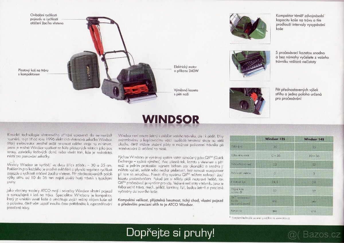Elektrická vřetenová sekačka ATCO Windsor 14S