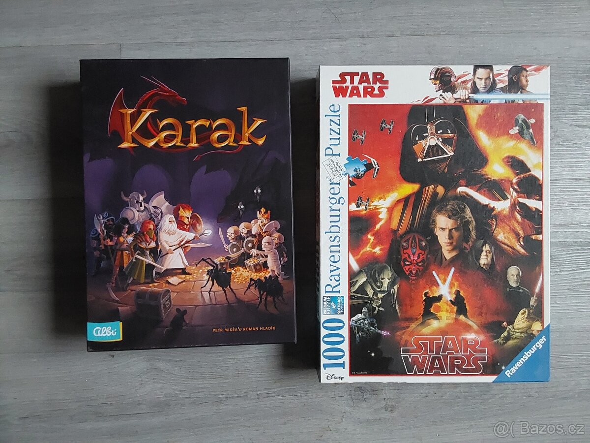 Stolná hra Karak a Star Wars Puzzle