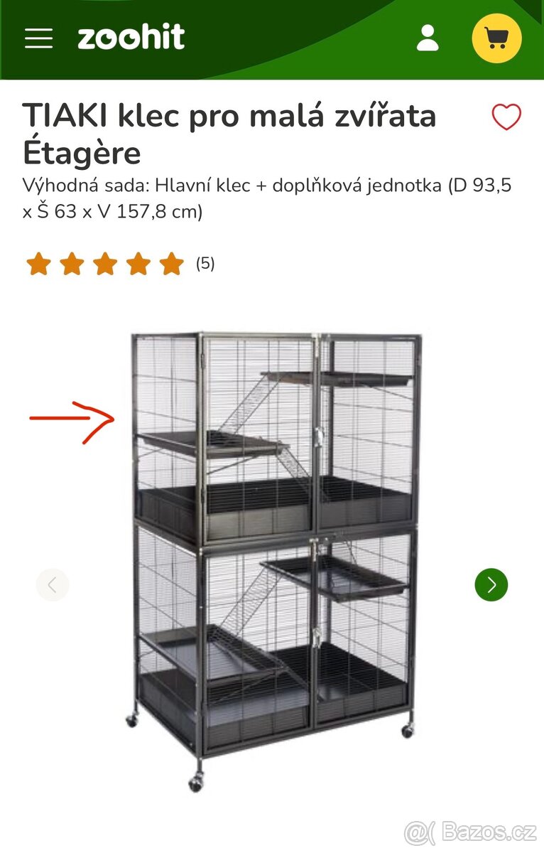 Doplňková jednotka ke kleci Tiaki