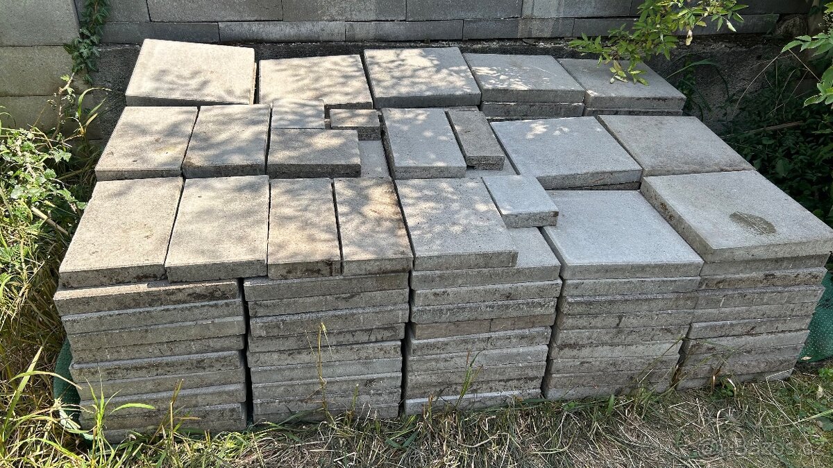 Betonová dlažba 40x40x5 cm (23,12 m2)
