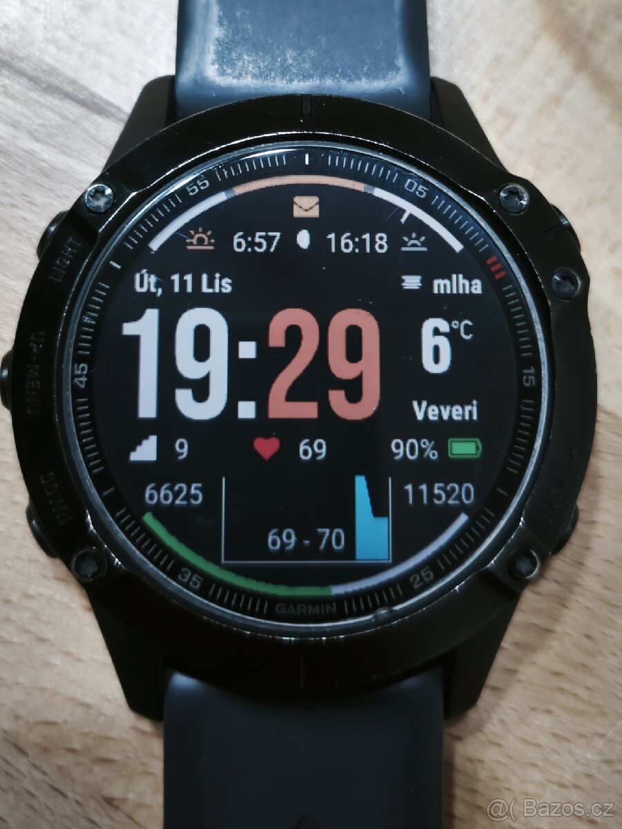Chytré sportovní hodinky Garmin Fénix 6 PRO top stav