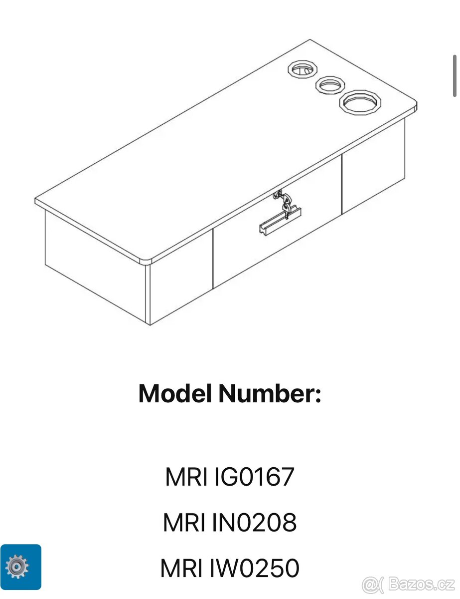 Nástěnný pult např do kadeřnictví