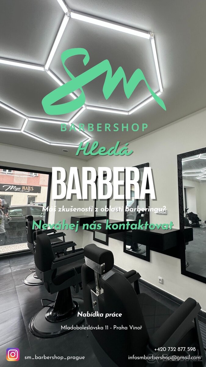 💈Nabídka práce 💈 Praha - Vinoř 💈