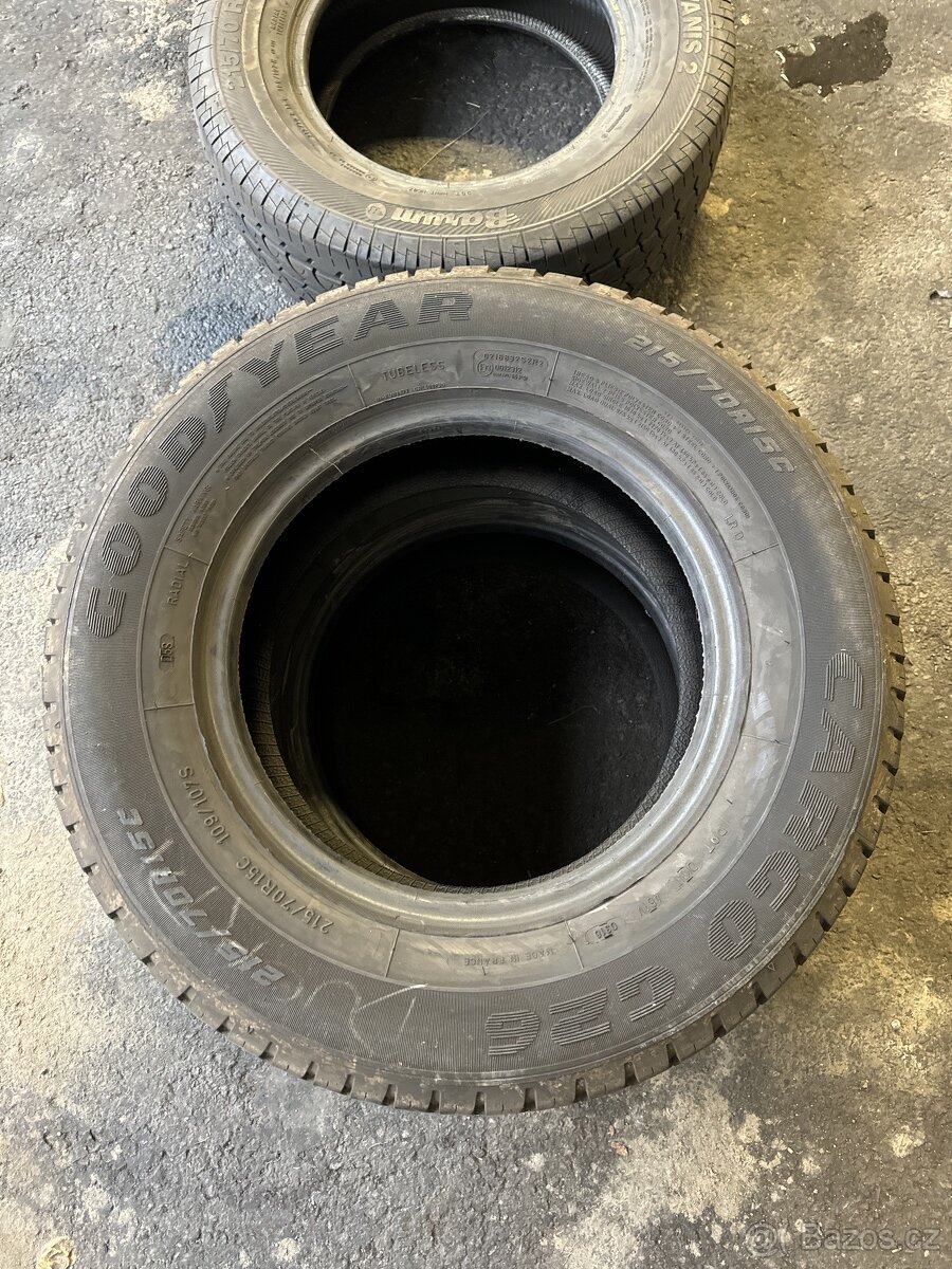 Good Year 215/70R15C 5mm 2ks