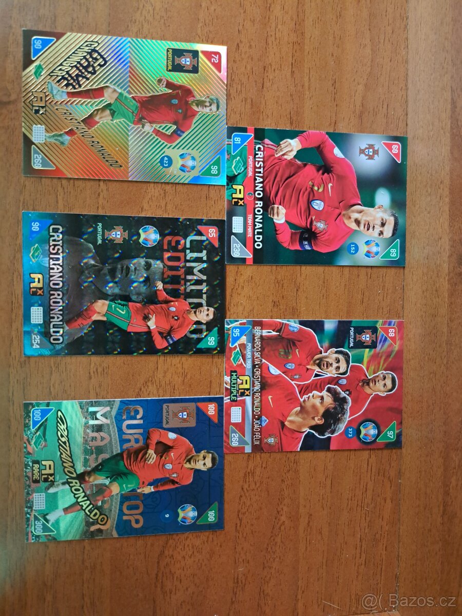 Cristiano Ronaldo sběratelské kartičky