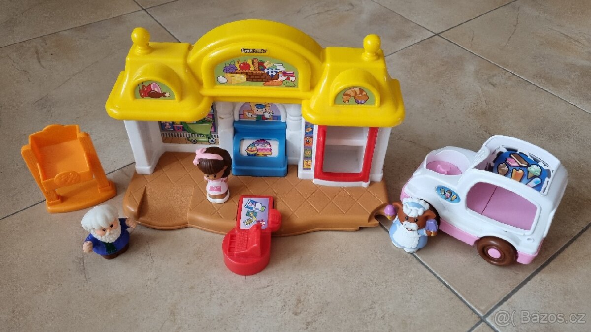 Little People obchod a zmrzlinářské auto