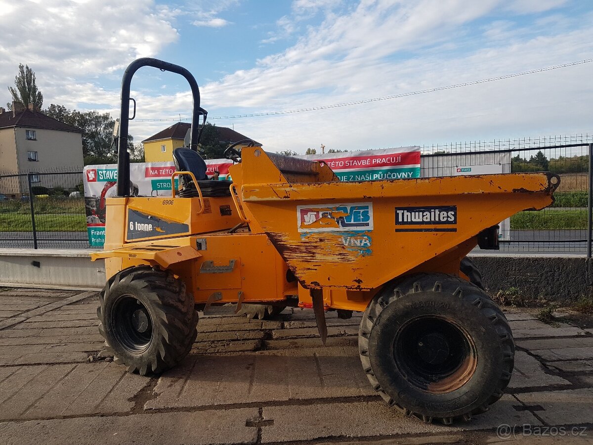 dumper Thwaites 6 tonne, r.v. 2016, 1.900 mth, první majitel