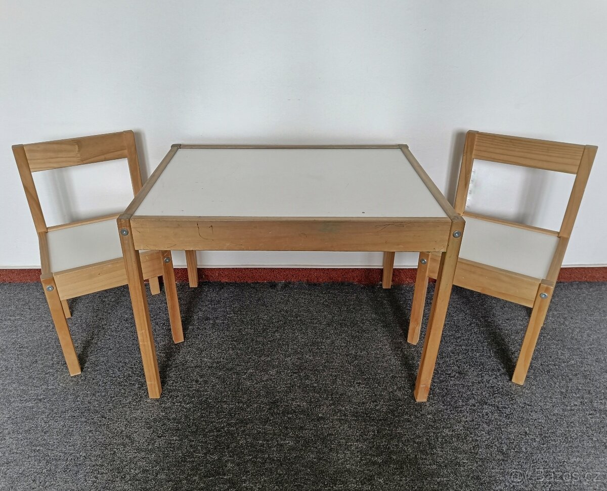 Dětský stůl a židle Ikea
