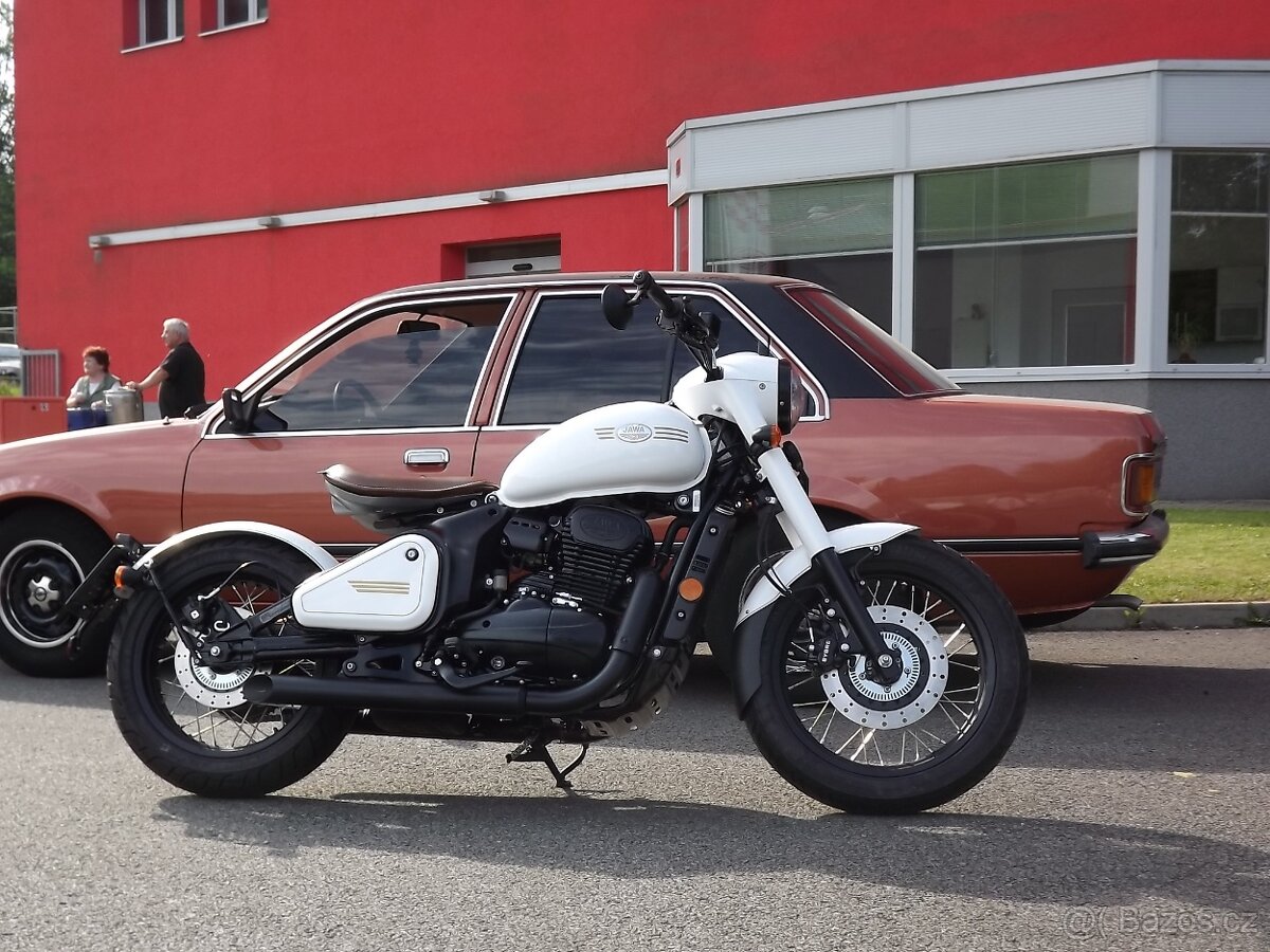 Jawa 350 CL Pérák - bílá