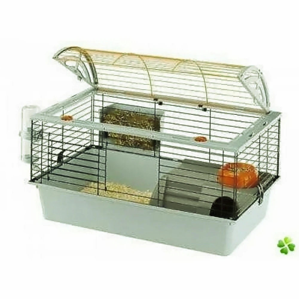 Klec Ferplast 80 cm + skleněná napáječka