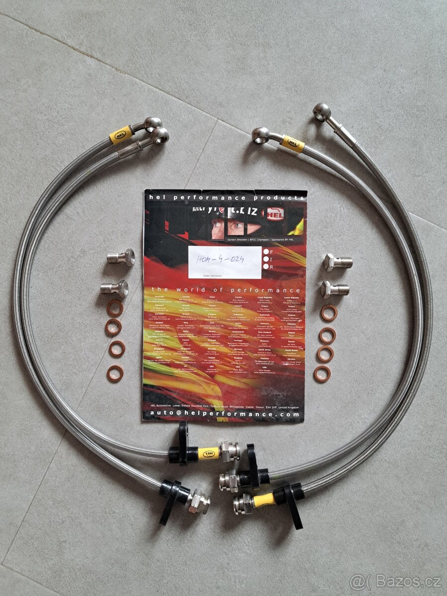 Pancéřové brzdové hadice HEL na Honda Accord 2.4 2003-2005