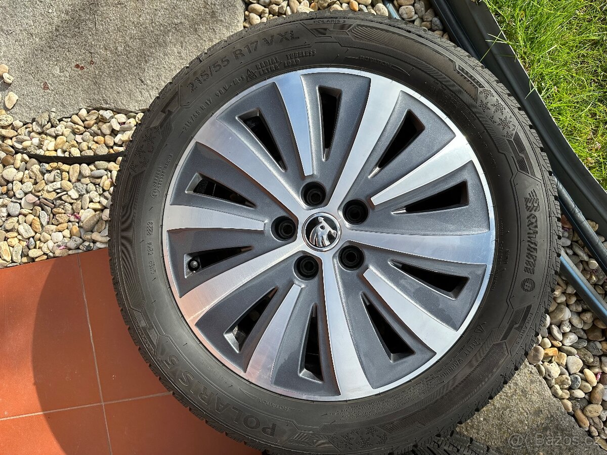 Škoda Superb III – kola Drakon 17” 5x112 + pneu Letní+Zimní