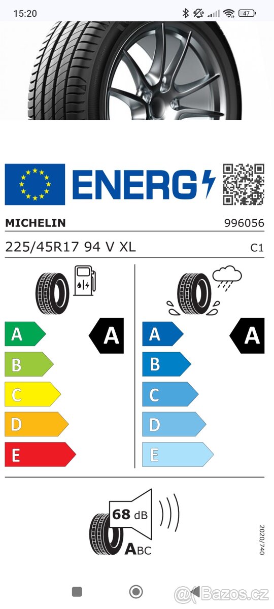 Michelin Primacy 4 225/45 R17