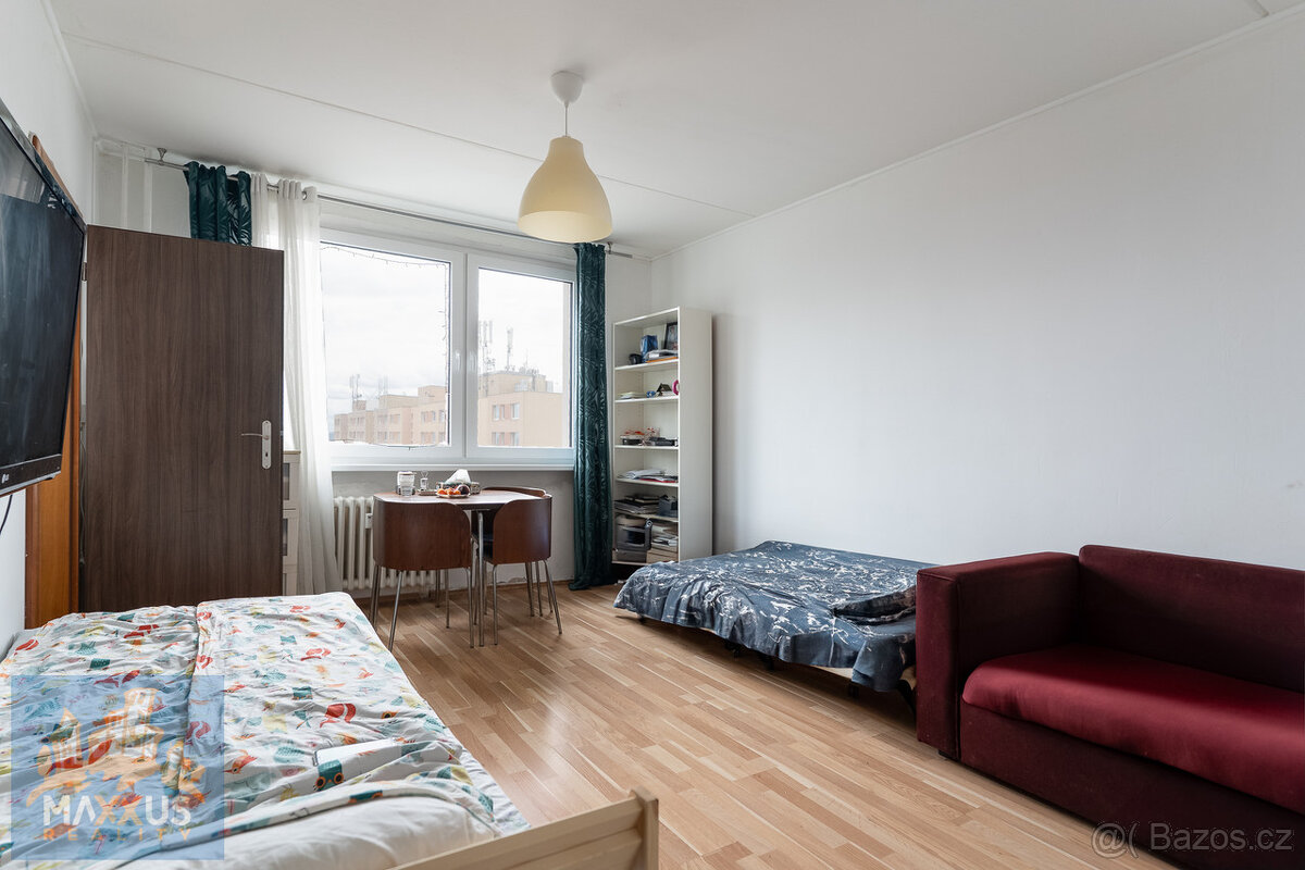 Světlý byt 1+kk, 30,4 m² + sklep, v osobním vlastnictví, Pra