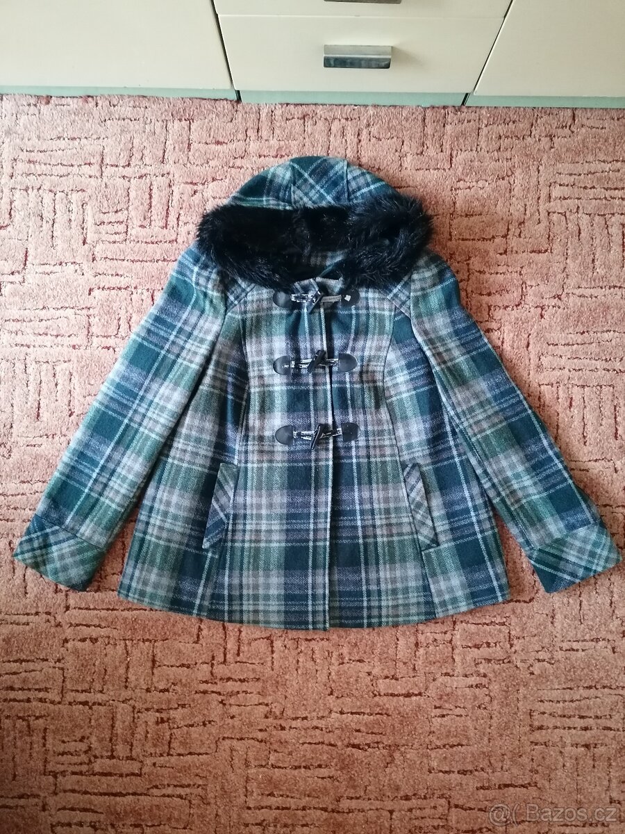 Dámský kostkovaný kabátek zn. F&F vel. 40