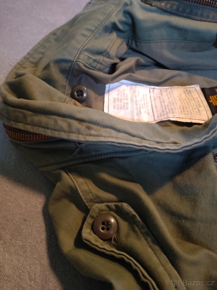 BUNDA PARKA M65 ALPHA INDUSTRIES OLIVE L/R V.Č. VLOŽKY
