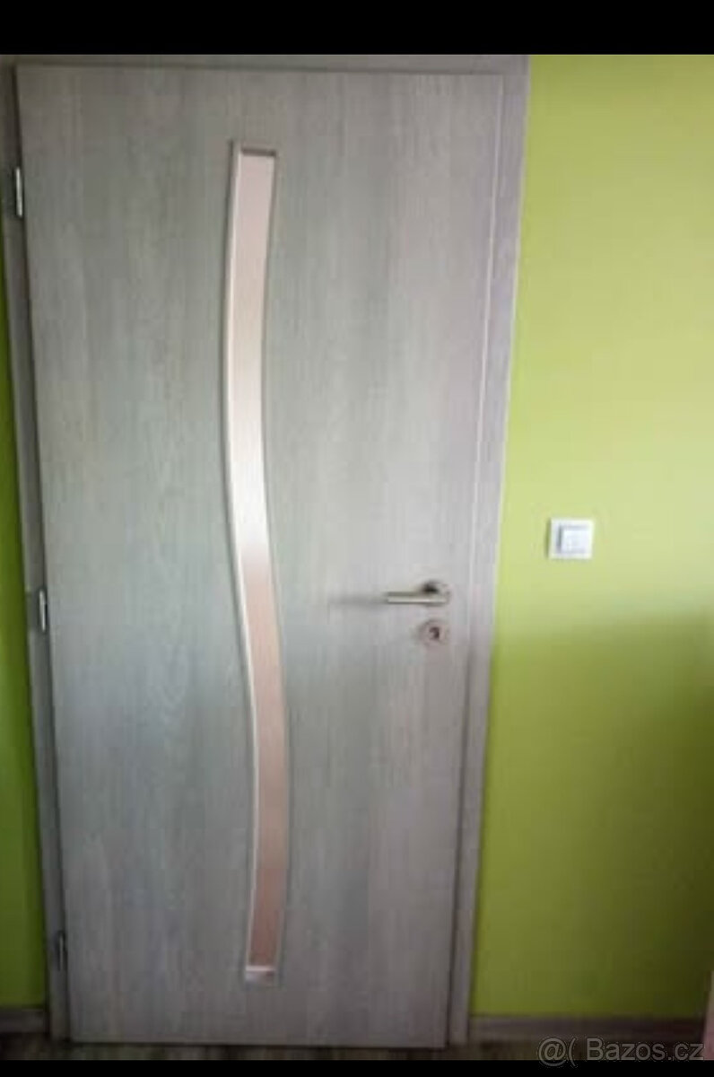 2x Interiérové dveře 80cm L - Solodoor včetně obložek a ková