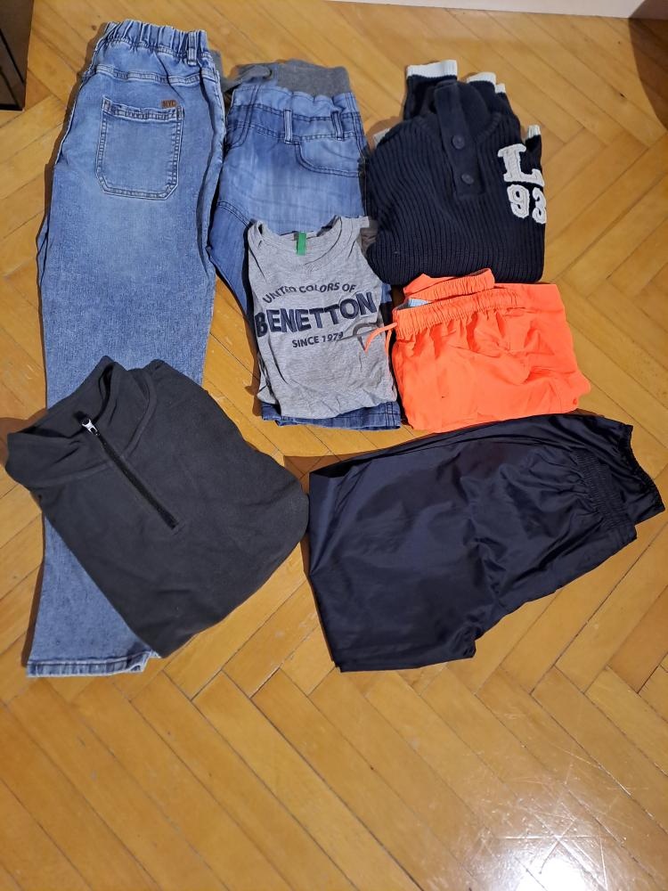 Set oblečení vel. 164 mikina,svetr,tričko,džíny