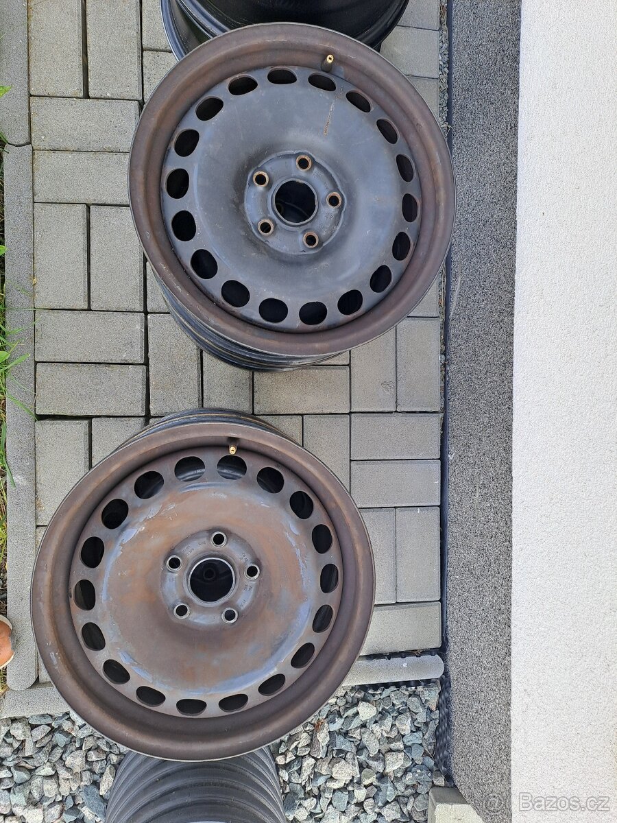 16 " PLECHOVÉ DISKY KOL ŠKODA YETI, VW GOLF, GOLF, SPORTSVAN