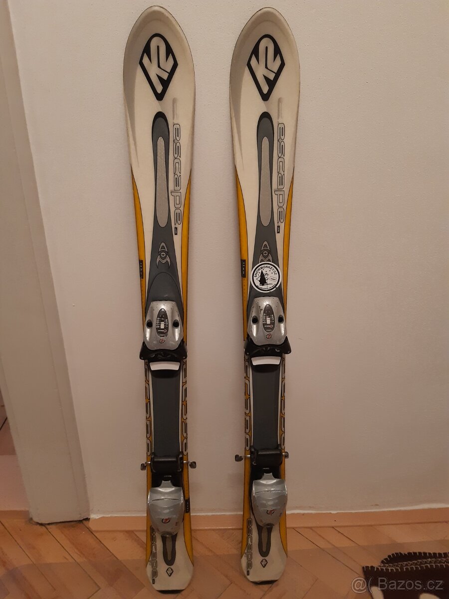 Sjezdové lyže K2 100 cm + lyžáky Salomon 32