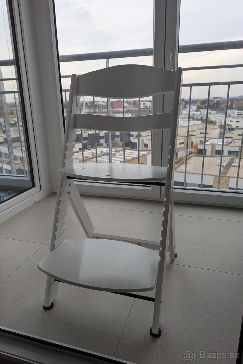 FreeON dřevěná jídelní židlička s novým pultíkem